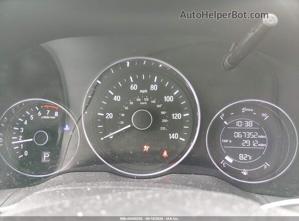 3CZRU6H37LM720968 2020 HONDA HR-V Black Вид задніх сидінь