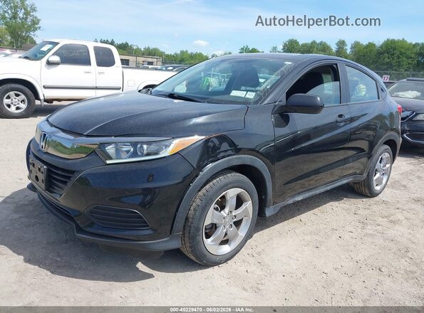 3CZRU6H37NM708208 2022 HONDA HR-V Black Առջևի ձախ երեք քառորդ տեսարան