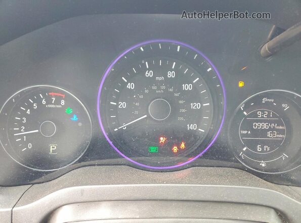 3CZRU6H38HG701271 2017 HONDA HR-V Gray Widok zestawu wskaźników