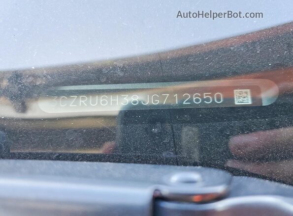 3CZRU6H38JG712650 2018 HONDA HR-V Silver 