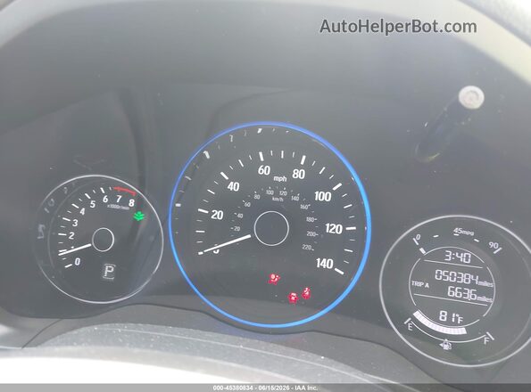 3CZRU6H38MM742530 2021 HONDA HR-V White Vista de los asientos traseros