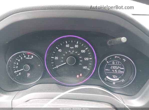 3CZRU6H39KG710343 2019 HONDA HR-V Black Vista de los asientos traseros