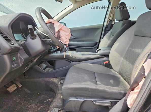 3CZRU6H39KG730673 2019 HONDA HR-V Black Widok wnętrza z przodu