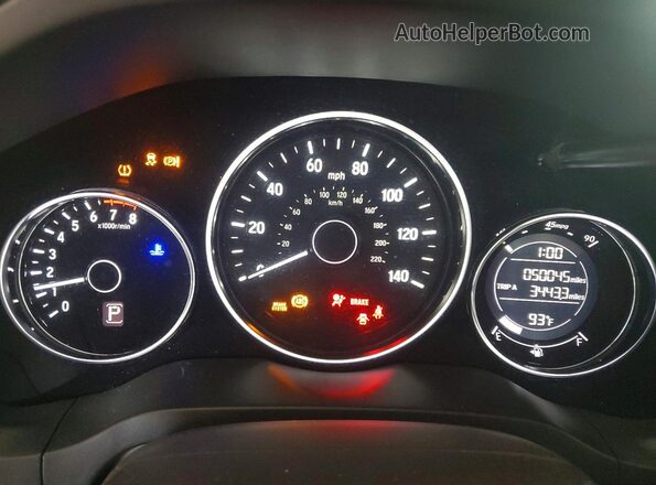3CZRU6H39MM711822 2021 HONDA HR-V Black Սարքավորումների վահանակի տեսք