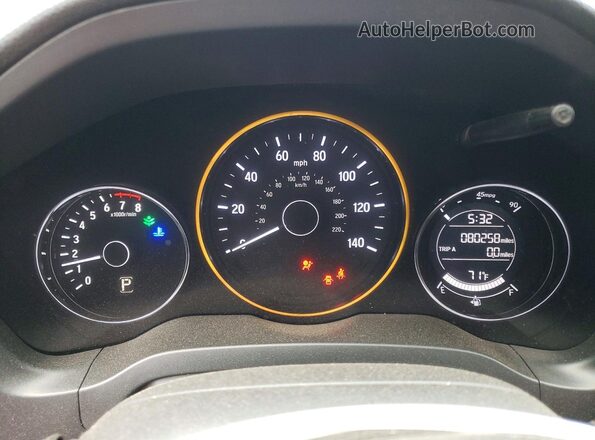3CZRU6H39MM755254 2021 HONDA HR-V Gray Widok zestawu wskaźników