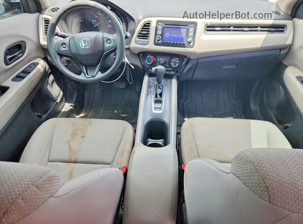 3CZRU6H3XGM739603 2016 HONDA HR-V Blue Вид панелі приладів