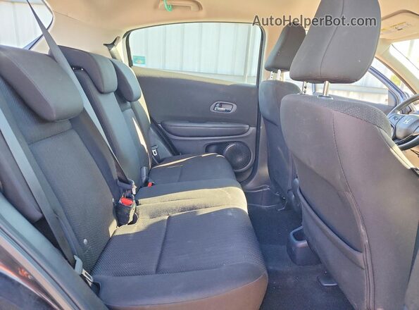 3CZRU6H3XHG706469 2017 HONDA HR-V Black უკანა სალონის ხედი
