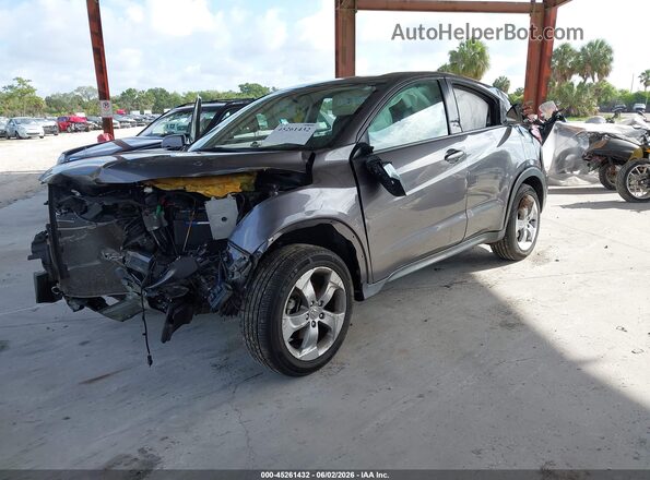 3CZRU6H3XKG728351 2019 HONDA HR-V Gray Առջևի ձախ երեք քառորդ տեսարան