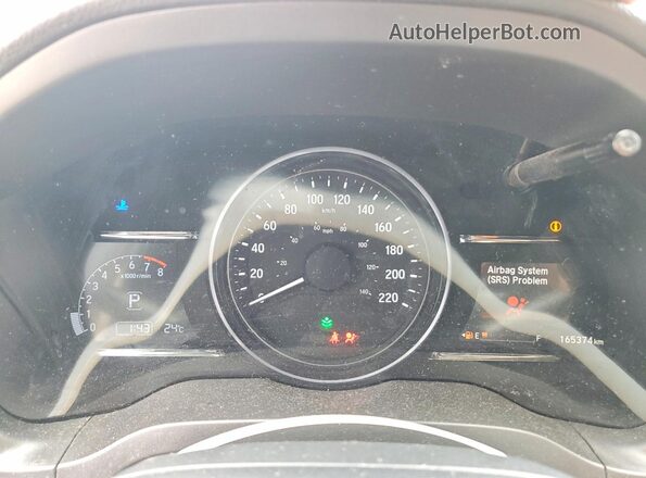 3CZRU6H3XLM101961 2020 HONDA HR-V Gray Vista del cuadro de instrumentos