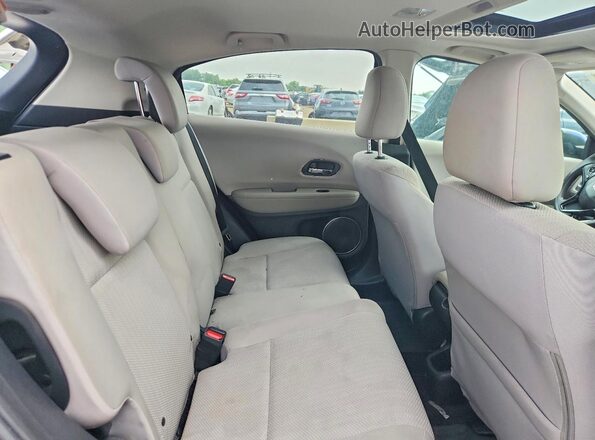 3CZRU6H50GM707308 2016 HONDA HR-V Blue Rear seats view