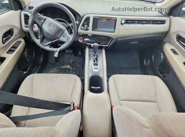 3CZRU6H50GM707308 2016 HONDA HR-V Blue Dashboard view