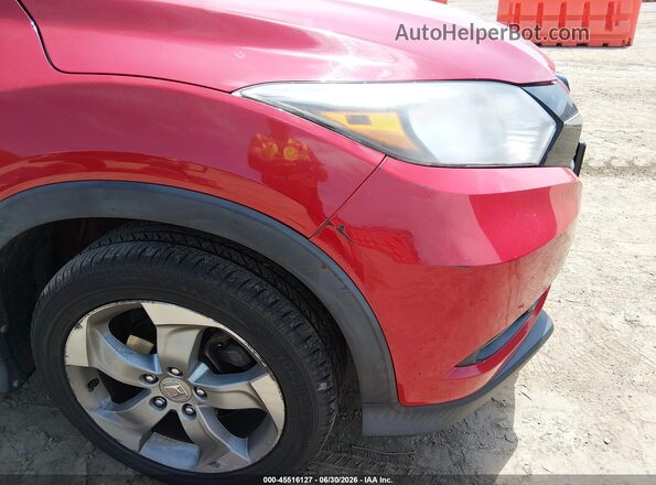 3CZRU6H50GM770375 2016 HONDA HR-V Red Вид спереду