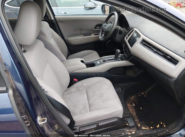 3CZRU6H50HG704358 2017 HONDA HR-V Blue Widok wnętrza z przodu