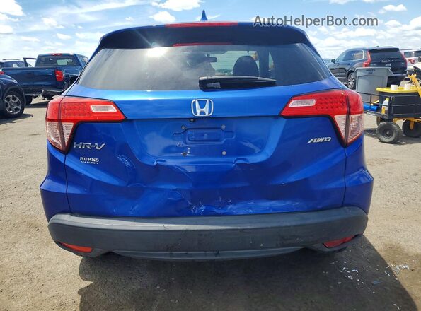 3CZRU6H50JM701435 2018 HONDA HR-V Blue Widok z tyłu