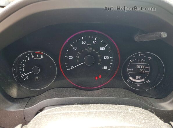 3CZRU6H50JM701435 2018 HONDA HR-V Blue Widok zestawu wskaźników
