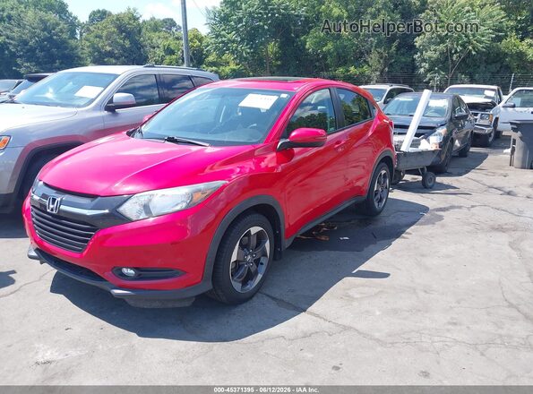 3CZRU6H50JM715433 2018 HONDA HR-V Red Առջևի ձախ երեք քառորդ տեսարան