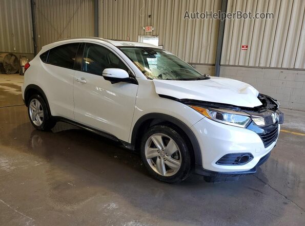 3CZRU6H50KM708337 2019 HONDA HR-V Белый Передняя правая четверть