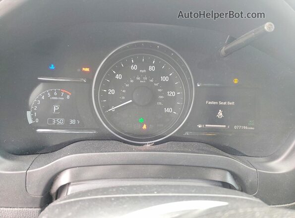 3CZRU6H50KM728653 2019 HONDA HR-V Серебряный Вид щитка приборов