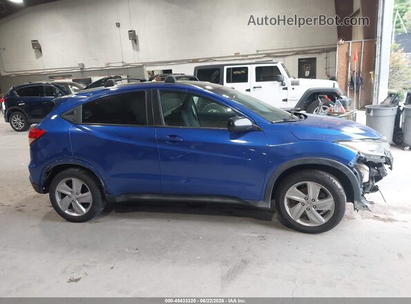 3CZRU6H50KM739491 2019 HONDA HR-V Blue Vista del cuadro de instrumentos