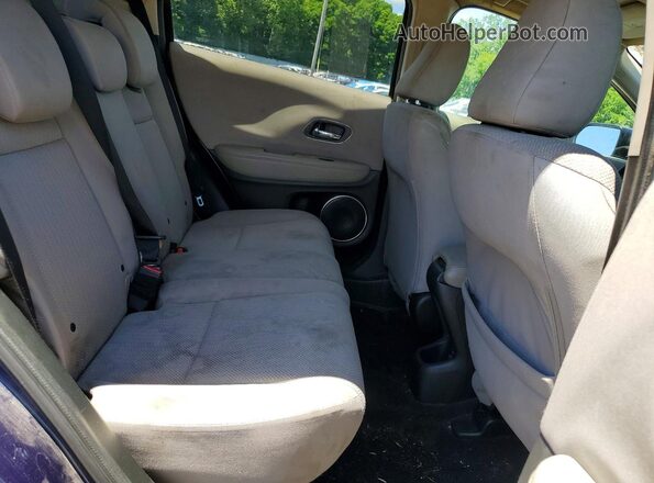 3CZRU6H51HM723096 2017 HONDA HR-V Blue Rear interior view
