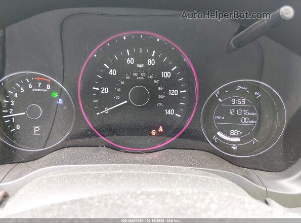 3CZRU6H51JM730670 2018 HONDA HR-V Black Widok tylnych siedzeń