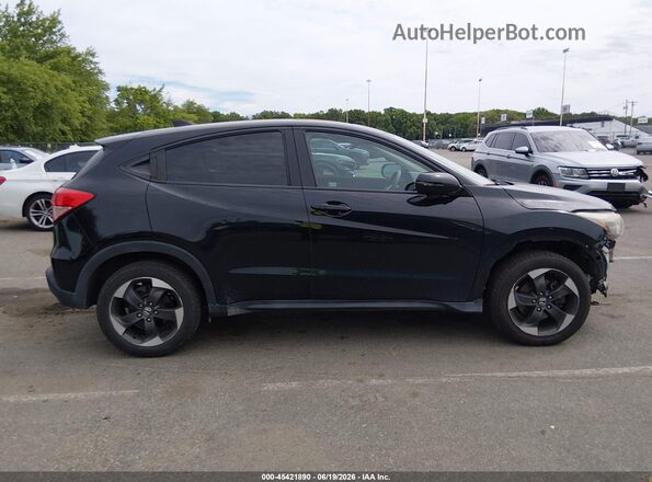 3CZRU6H51JM730670 2018 HONDA HR-V Black Widok wnętrza z tyłu