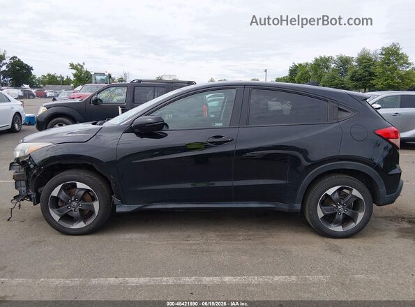 3CZRU6H51JM730670 2018 HONDA HR-V Black Widok wnętrza 360 stopni