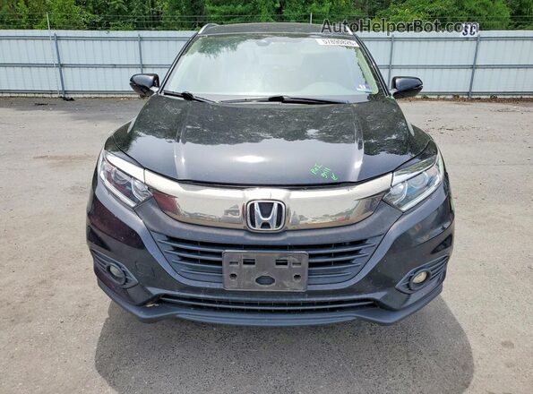 3CZRU6H51KM742674 2019 HONDA HR-V Black Widok z przodu