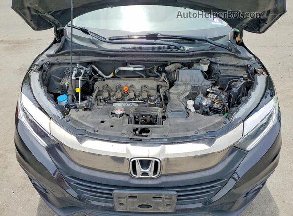 3CZRU6H51KM742674 2019 HONDA HR-V Black Widok wnętrza z tyłu