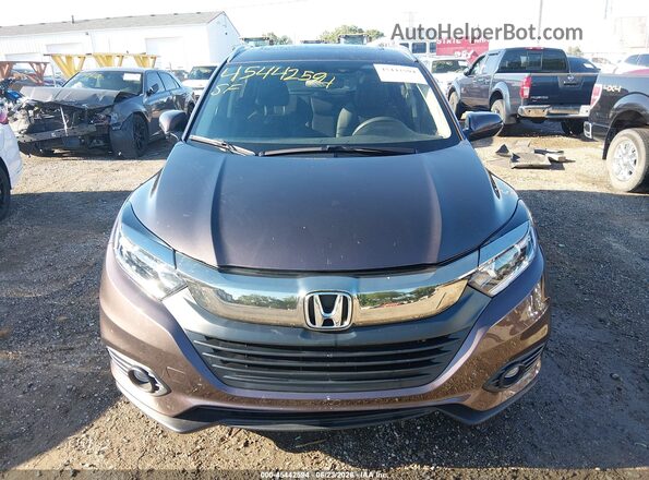 3CZRU6H51NM722591 2022 HONDA HR-V Brown Vista del cuadro de instrumentos