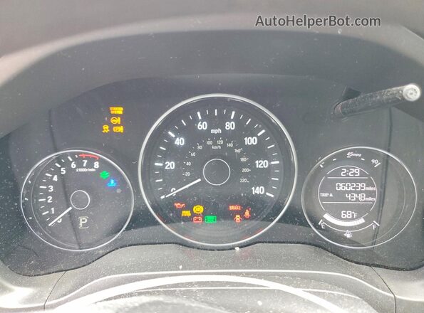 3CZRU6H53HM713640 2017 HONDA HR-V Белый Вид щитка приборов