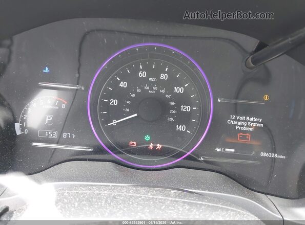 3CZRU6H53KM706940 2019 HONDA HR-V Red Vista de los asientos traseros