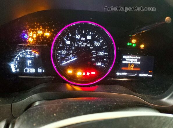 3CZRU6H53LM717860 2020 HONDA HR-V Gray Instrument cluster view