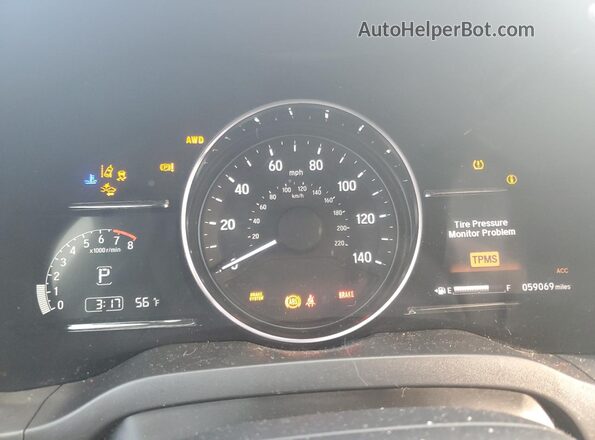 3CZRU6H53NM760064 2022 HONDA HR-V Silver Widok zestawu wskaźników