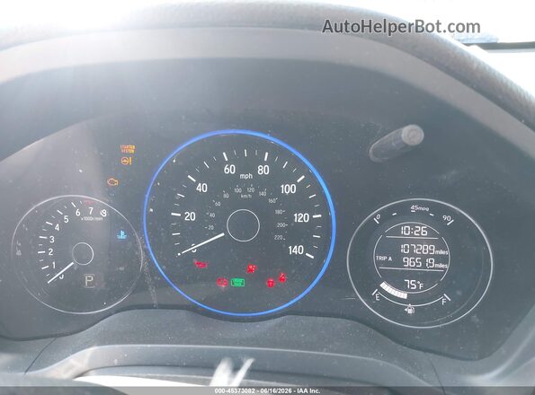 3CZRU6H54HM731712 2017 HONDA HR-V White Vista de los asientos traseros