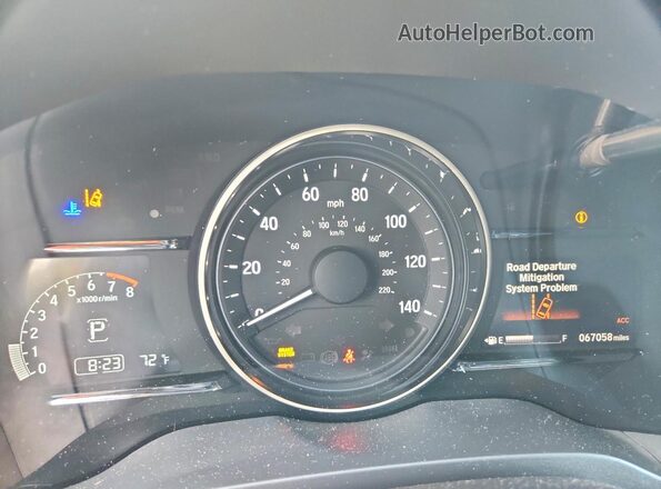 3CZRU6H54KM735721 2019 HONDA HR-V Black Widok zestawu wskaźników