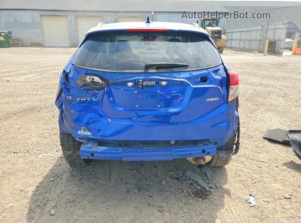 3CZRU6H54NM742978 2022 HONDA HR-V Blue Вид ззаду