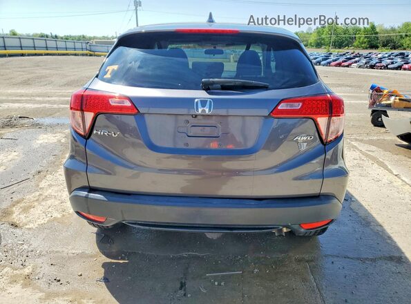 3CZRU6H55HM700937 2017 HONDA HR-V Gray Widok z tyłu