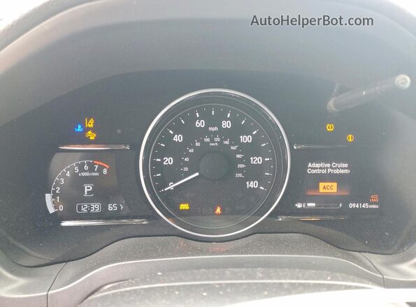 3CZRU6H55KM728471 2019 HONDA HR-V Фиолетовый Вид щитка приборов