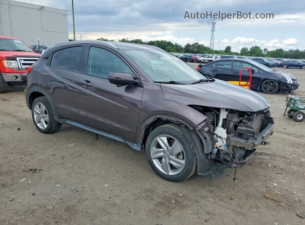 3CZRU6H55KM728471 2019 HONDA HR-V Фиолетовый Передняя правая четверть