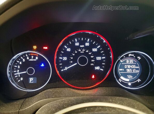 3CZRU6H56HM728181 2017 HONDA HR-V Gray Instrument cluster view