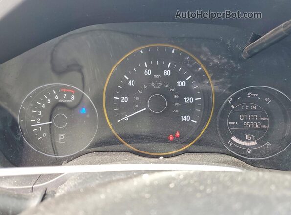 3CZRU6H56HM731095 2017 HONDA HR-V Charcoal Вид щитка приладів