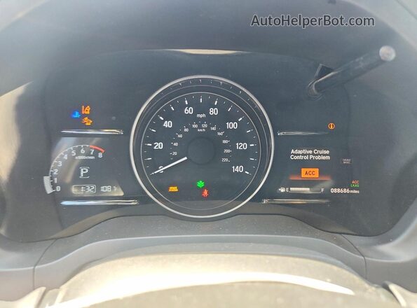 3CZRU6H56KM703871 2019 HONDA HR-V Синий Вид щитка приборов