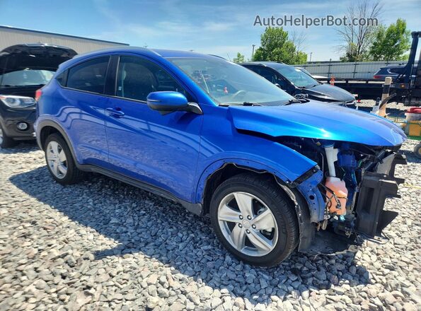 3CZRU6H56KM703871 2019 HONDA HR-V Синий Передняя правая четверть