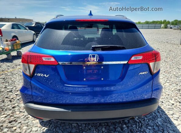3CZRU6H56KM703871 2019 HONDA HR-V Синий Вид сзади