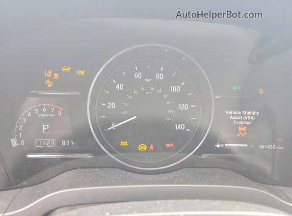 3CZRU6H56NM740469 2022 HONDA HR-V Gray Instrument cluster view