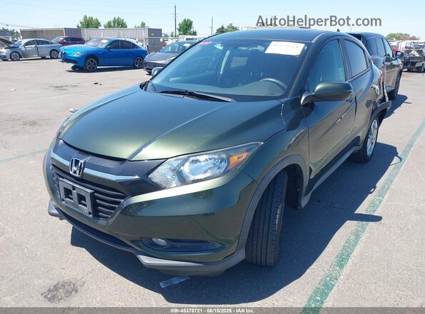 3CZRU6H57HM716119 2017 HONDA HR-V Green Առջևի ձախ երեք քառորդ տեսարան