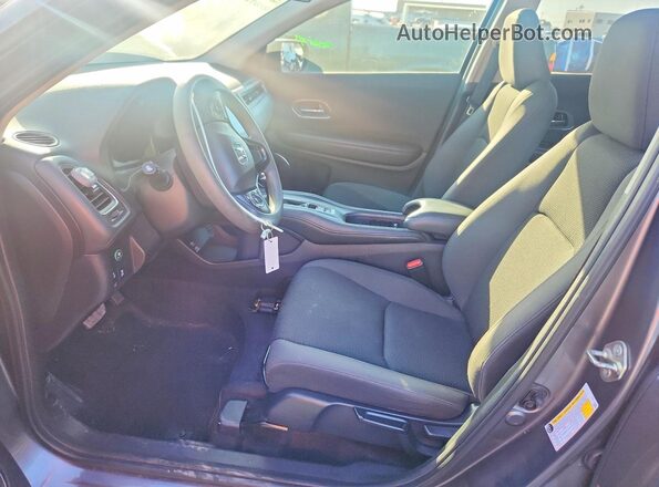 3CZRU6H57KM714023 2019 HONDA HR-V Gray Widok wnętrza z przodu