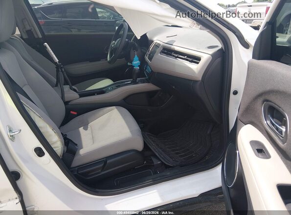 3CZRU6H57NM737368 2022 HONDA HR-V White Widok wnętrza z przodu