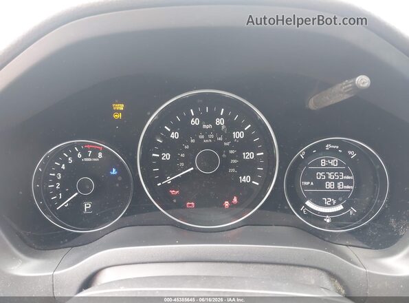 3CZRU6H58HM711964 2017 HONDA HR-V Green უკანა სავარძლების ხედი